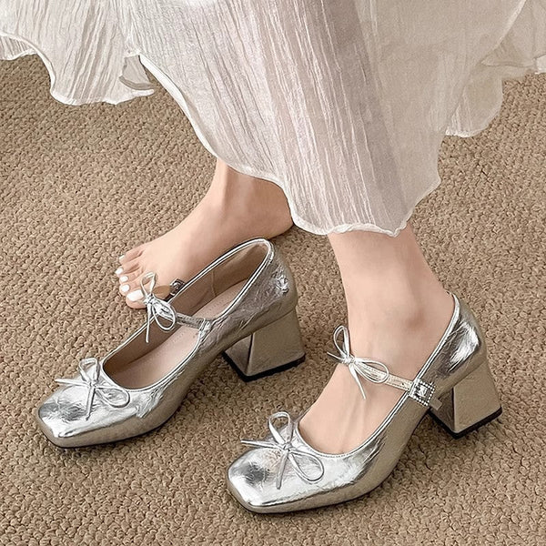 French Style Chunky High Heel Shallow Mouth Single ShoesWomen 2025 Spring and Autumn New Retro Fairy Style with Skirts Mary Jane Small Cover Shoes, Dress Shoes for Women, Wide Fit Womens Shoes, Wide Width Shoes for Women, High Heels for Women, Low Heel Sh